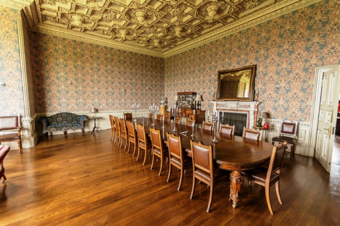 Ayton Castle dining room